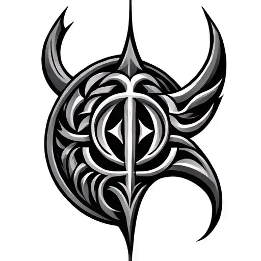 Norse Pattern Chest Tattoo Design