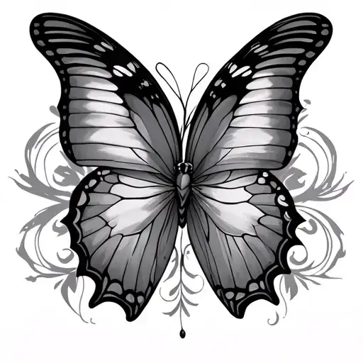 3 Butterflies Intertwined