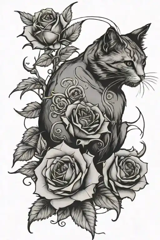 Cat Roses With Thorns