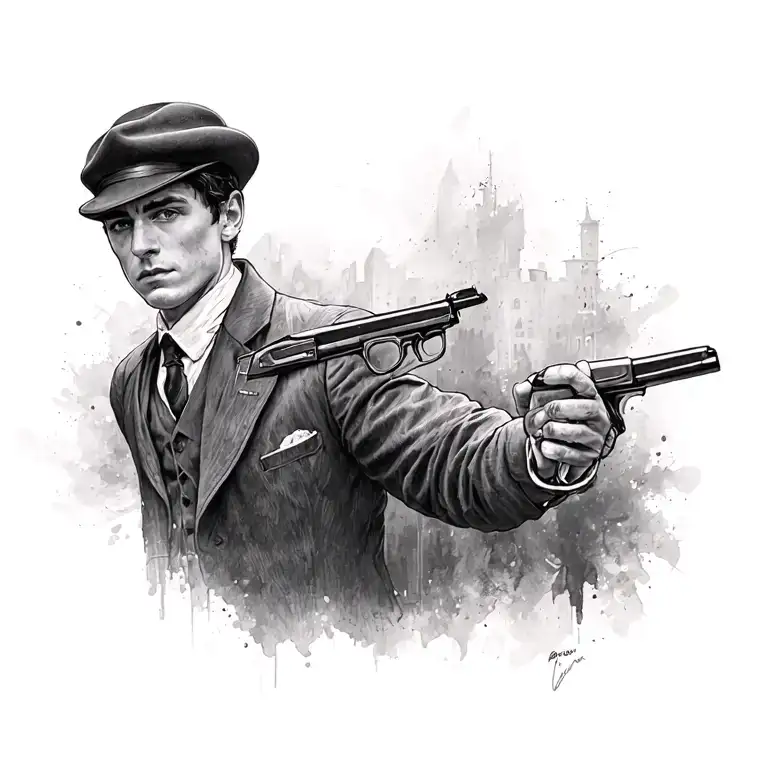 Cillian Murphy In Peaky Blinders Outfit