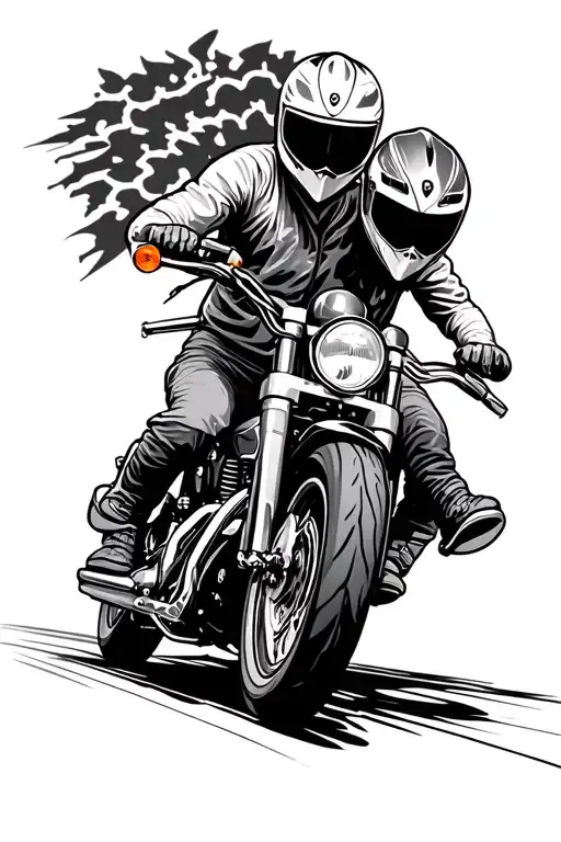 Bikers Riding