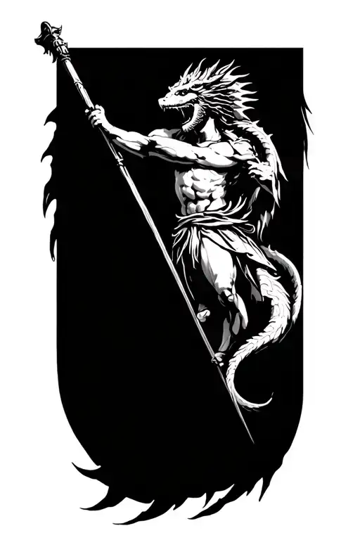 Saint Christopher Aquarius Dragon