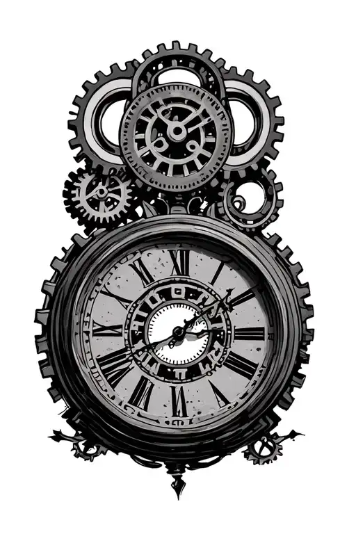 Clock With Gears