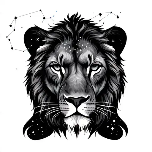 Leo Constellation Tatto For Men Showing The Signs Of Challenge And Domonance