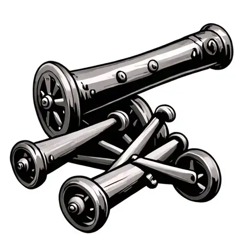 Crossed Cannons Usn