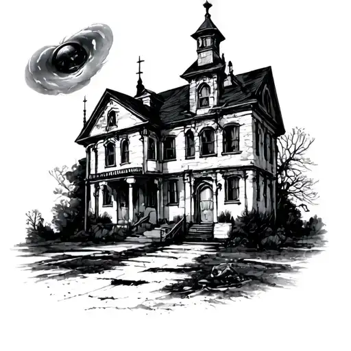A Tattoo Incorporating Aspects Of Asylums For The Criminally Insane