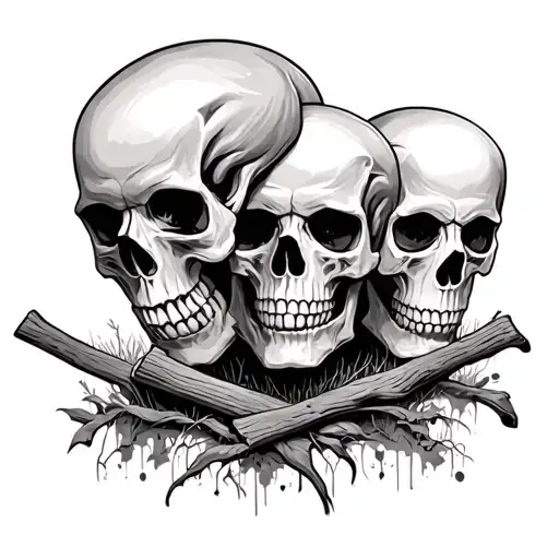 Skulls And Cemetary