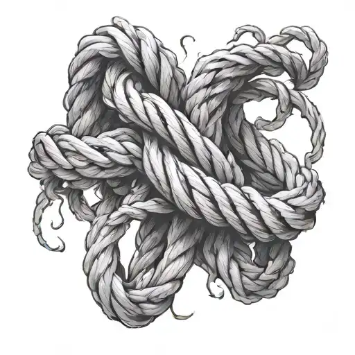 Torn Rope About To Burst
