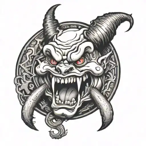 Ball Gagged Devil Toungue Rolling Stone V Shaped Fineline