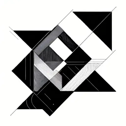 Geometric Line Tattoo Design