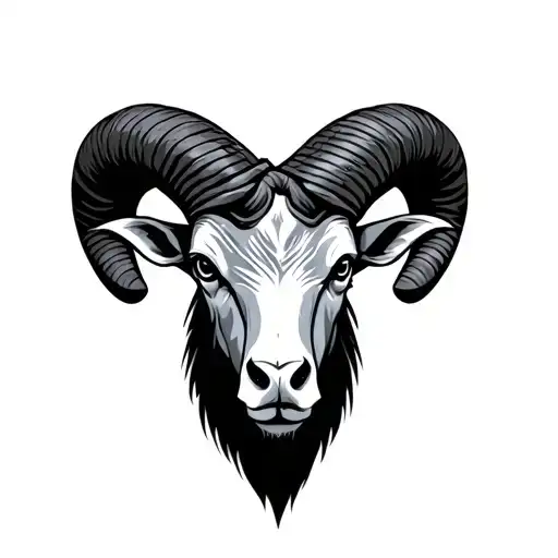 Badass Ram Head