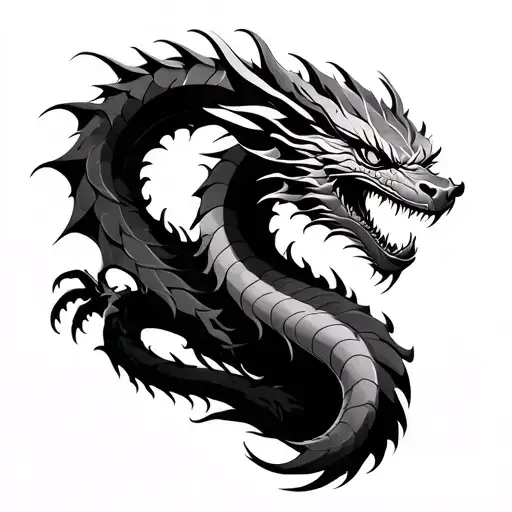 Dragon Full Sleeve Tattoo Both Sides