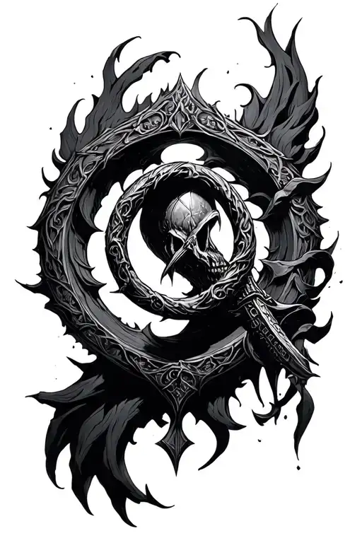 Bloodborne Hunters Mark With The Elden Ring Surrounded