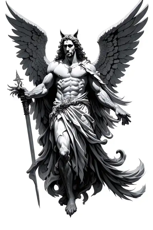 Archangel Michael Casting Out Lucifur