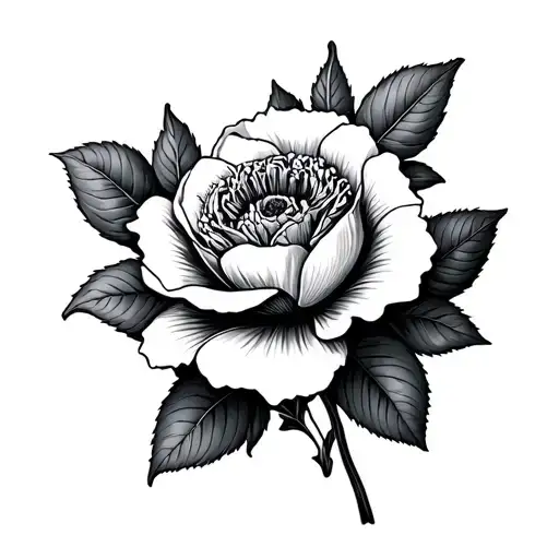 Cherokee Rose With Azaleas