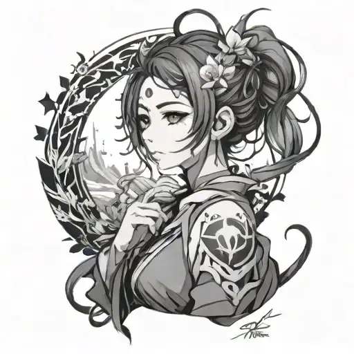 Maybe In Another Life Anime Tattoo Design
