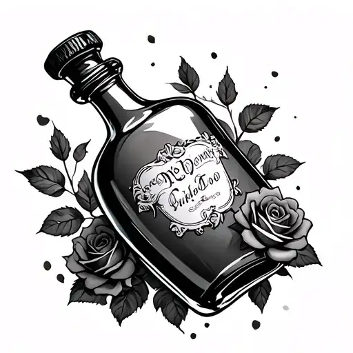 Poison Bottle With Roses