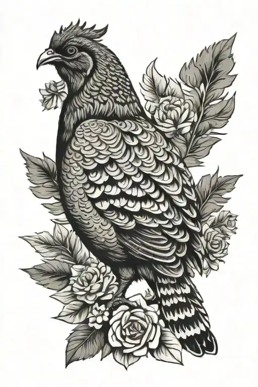 Wood Grouse With Latvian