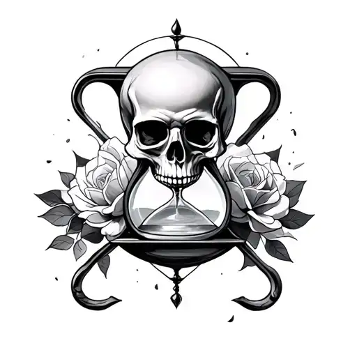 Skull Hourglass