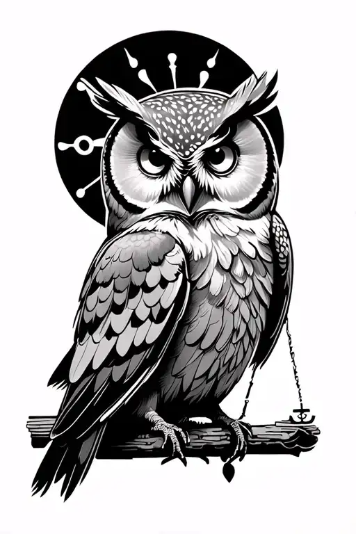Owl And Libra Sign