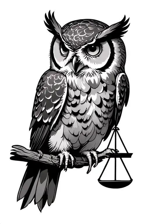 Owl And Libra Sign