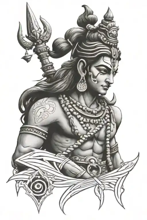Lord Shiv With Trisul