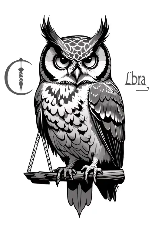 Owl And Libra Sign