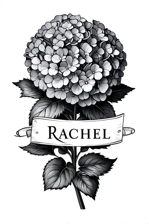 Hydrangeas With The Name Rachael