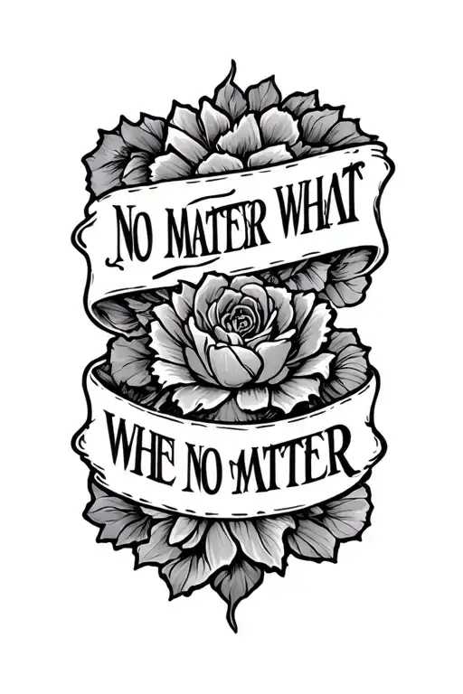 Words No Matter What And No Matter When