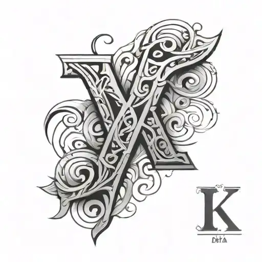 Overlapping Letters K Y A N