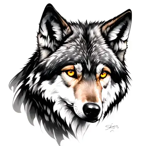 Wolf Golden Eyes