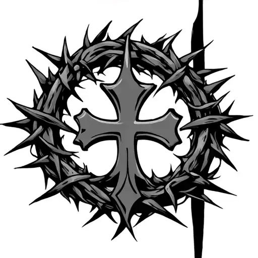 Cross Crown Of Thorns