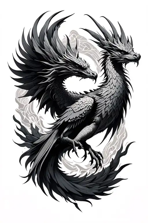 Pheonix And Dragon