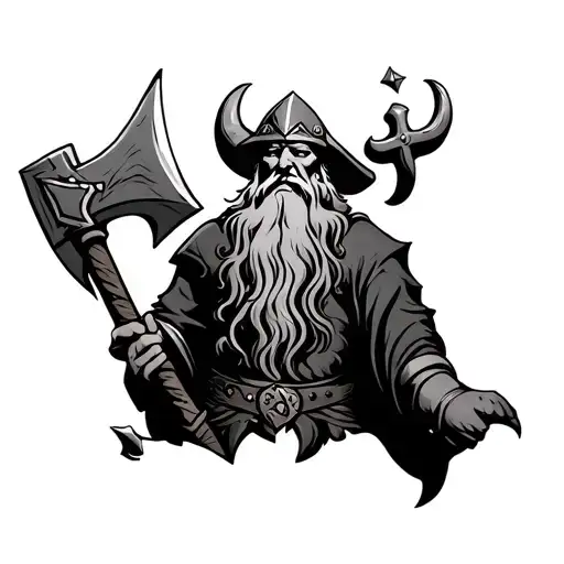 Jewish Viking With Axe