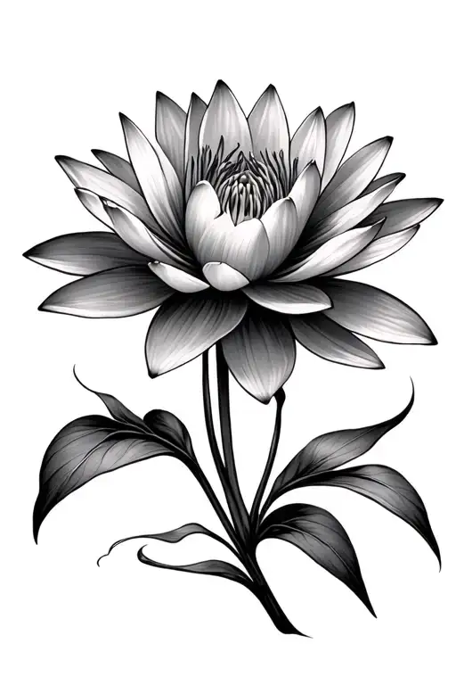 Aster Waterlily Snowdrop Intertwined