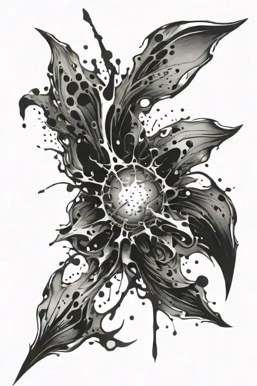 Black Paint Splatters