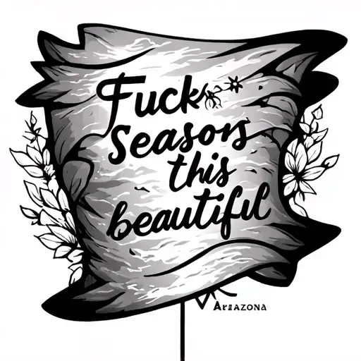 Quote 'Fuck Seasons This Is Beautiful' With The State Of Ariazona
