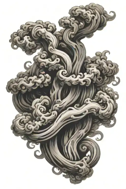 Smoke Forming The Shape