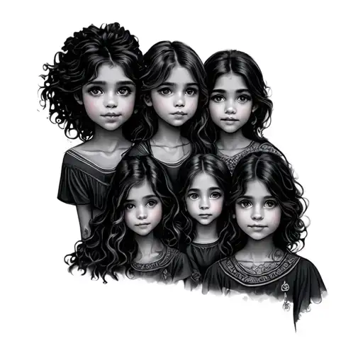 Seven Siblings Six Girls One Boy