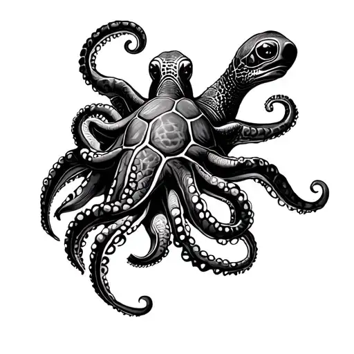 Octopus And Turtle