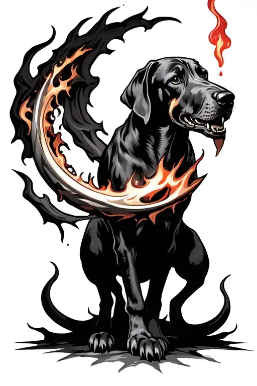 Bloodhounds Fang From Elden Ring With Bloodflame Spell