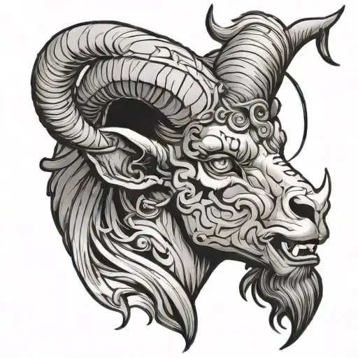 Aries With Demon Face