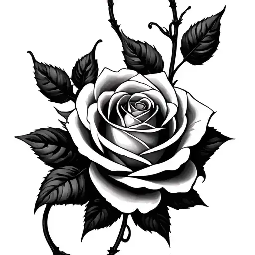 Infinity Symbol And Rose