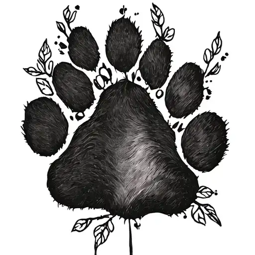 Lilly And Paws Prints Arranged