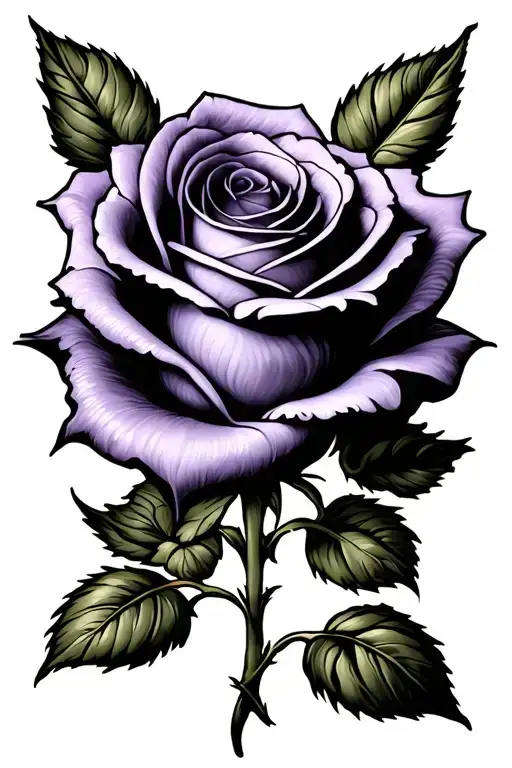 Single Purple Rose