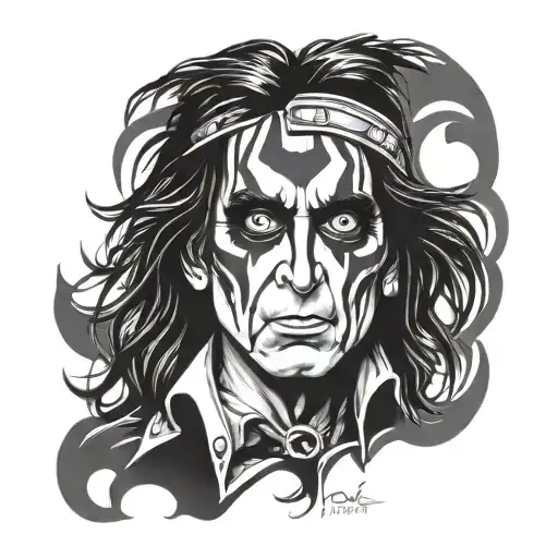 Alice Cooper Stencil