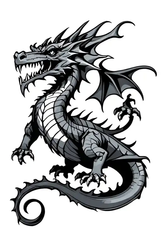 Wales Dragon Badass