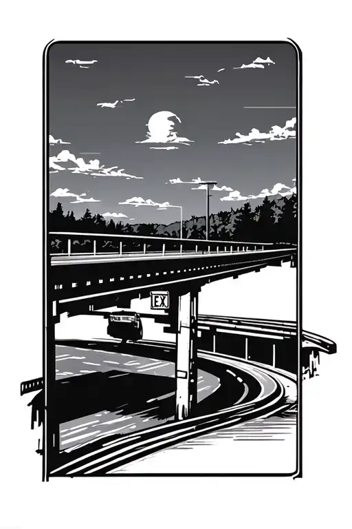 Highway With Exit
