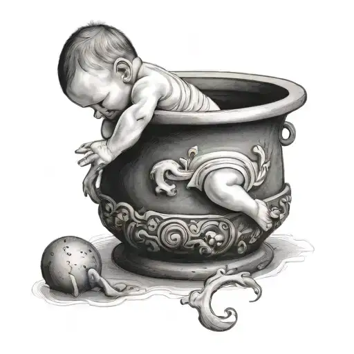 Baby Big Dancing In Pot