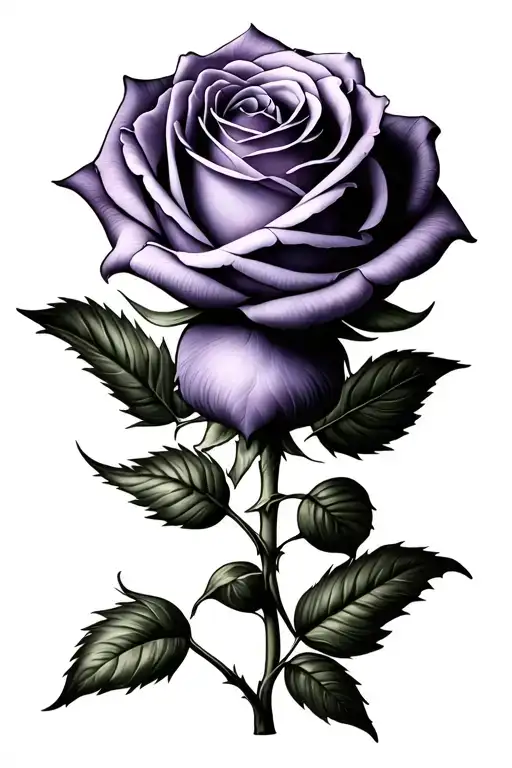 Single Purple Rose